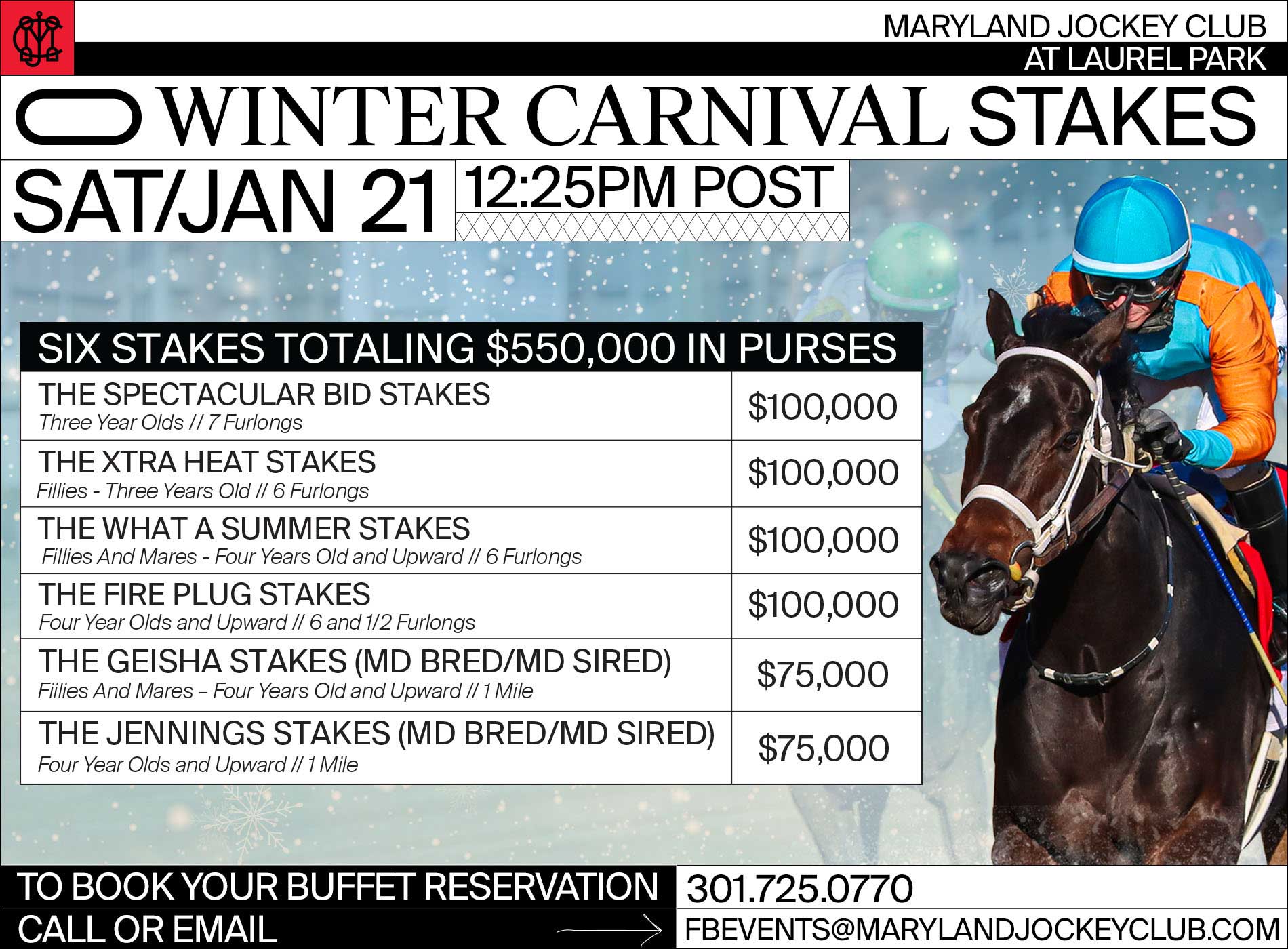 Winter Carnival Stakes - Maryland Jockey Club